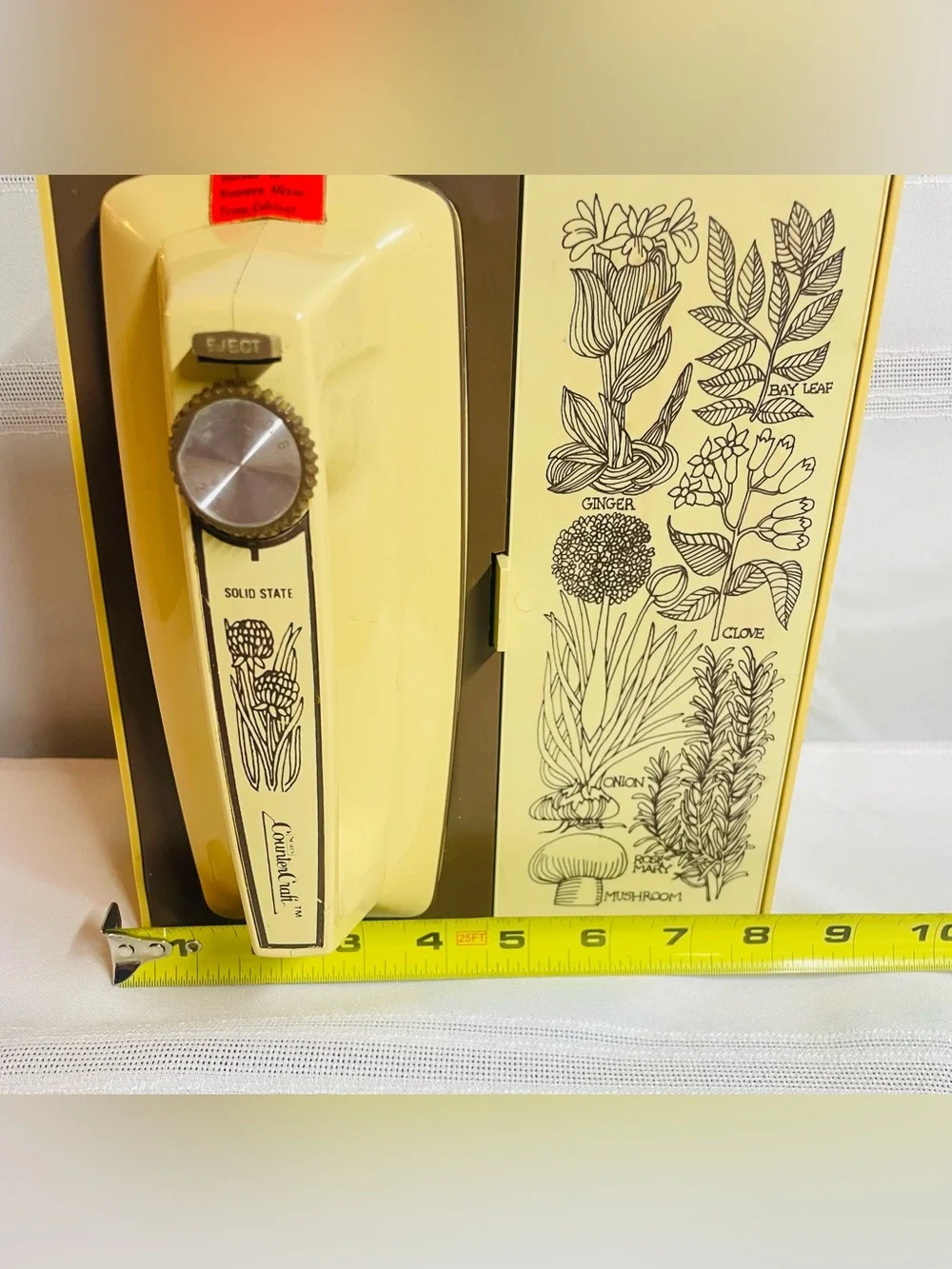 Vintage MCM Sears Counter Craft Solid State Hand Mixer with Storage Case WORKS